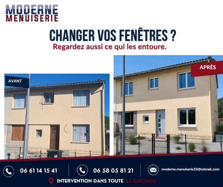Remplacer ses fenêtres : ce qu'il faut regarder avant de choisir un modèle, Bordeaux, Moderne Menuiserie 33
