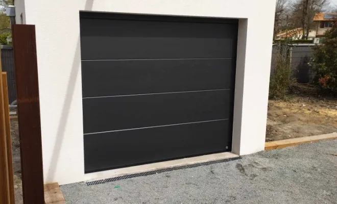 Porte de garage sectionnelle a Gradignan, Moderne menuiserie 33 