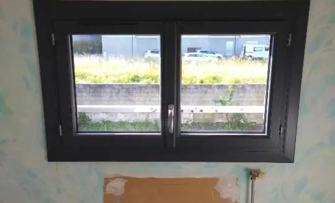 Nouvelle menuiserie Pvc anthracite après intervention Moderne menuiserie 33